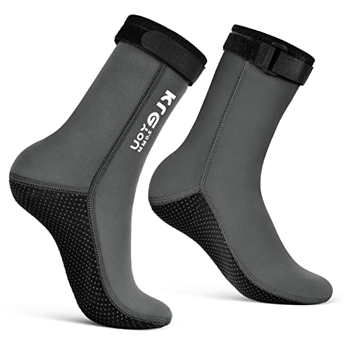 Chaussettes De Plongée Néoprène 3 Mm – Homme/femme, Antidérapant, Sangle Ajustable, Pour Surf/snorkel/kayak