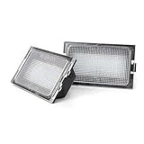 2x LED License Plate Light Lamp Compatible with Range Rover Sport L320 2005-2013, LR2 Freelander 2 L359 2008-2014, LR3 LR4 Discovery 3 4 Land Rover L319,18SMD 6500K Super White LED Lights