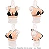 BGRYCN Seni Finti realistici in Silicone, Design con Scollo Rotondo, Aspetto Naturale, per travestiti e Cosplay,Giallo,C Cup