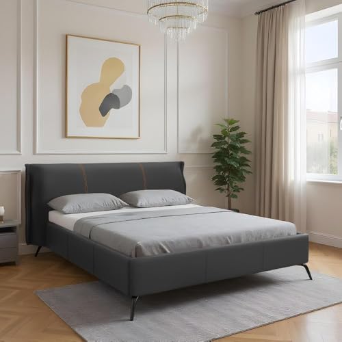 Image of Wakefit Celestra Queen Size Without Storage Upholstered Bed