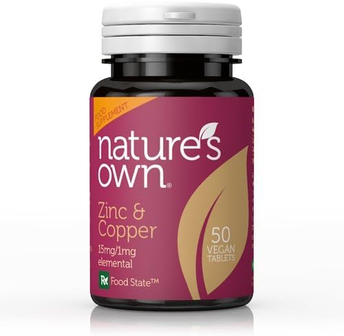 Nature's Own Zinc/Copper: 15mg / 1mg (50 Tablets)