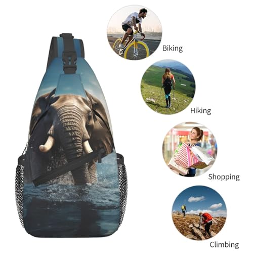 Bolso cruzado masculino tipo mochila para pecho miniatura 6