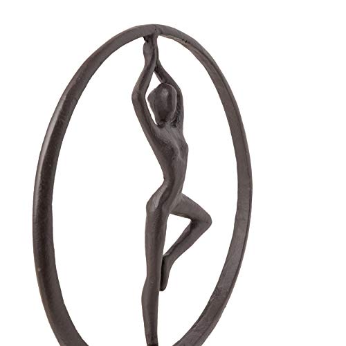 Escultura Danya B Yoga Árbol en Hierro Fundido miniatura 5