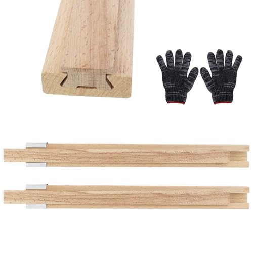 Guías de madera central y piezas de refuerzo para cajón de 17.7 pulgadas 2