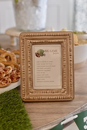 Mud Pie Beaded Reclaimed Frames (Small), Brown (46900365S) #TOP3