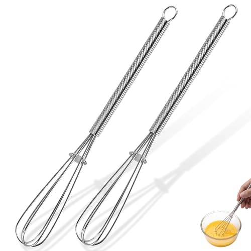 Image of U-Taste Small Mini Whisks for Cooking, 18 /8 Stainless Steel 7 inch Wisking Tool