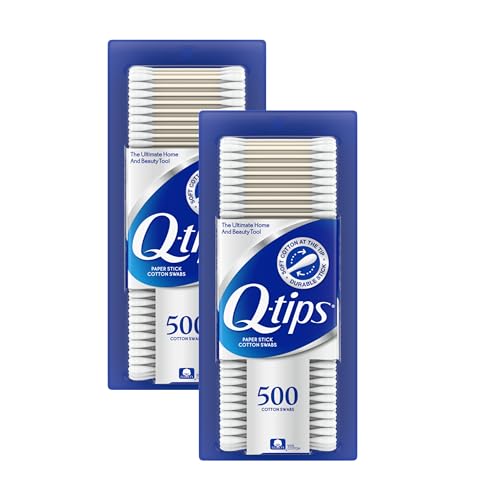 Image of Q-tips Cotton Swabs, 500 Count (Pack of 2)