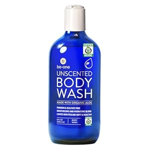 Certified Organic Unscented Body Wash by Be-One – Sensitive Skin – Moisturizing – Paraben & Sulfate Free – Vegan – All Natural – Soap – For Men & Women – Eczema – Gentle – Made in USA