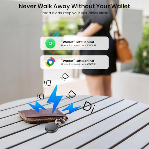 Image of InCard SeekTag Smart Tag Tracker for Apple & Android (Google Hub & Find My) Bluetooth Tracker for Kids Item Finder for Keys Wallet Luggage, Replaceable Battery, Sound Map Alerts, Smart Tag Device