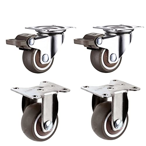 Roue directionnelle en caoutchouc synthétique TPE silencieuse pour chariot 1.0 Inch