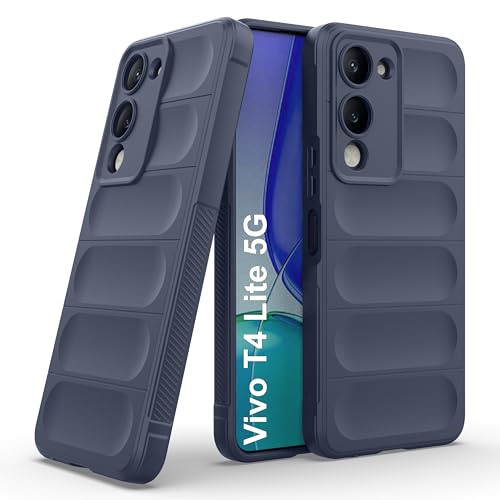 Image of Zapcase Back Case Cover for Vivo T4 Lite 5G | Compatible for Vivo T4 Lite 5G Back Cover | Liquid Silicon Magic Case with Camera Protection | Sapphire