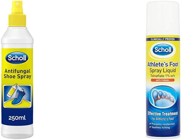Antifungal Shoe Spray Disinfectant, 250 ml & Athletes Foot Spray, 150 ml
