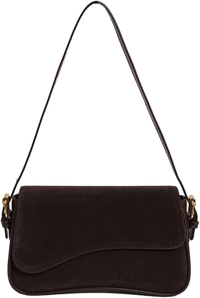 Women’s Suede Hobo Shoulder Bag Retro Winter Fall Tote Handbags 2024 Crossbody Bag Underarm Bags for Travel Work