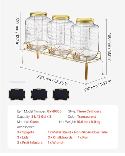 Commercial Juice Dispenser Triple Bowl