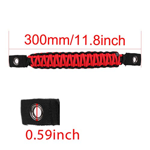 Buyinhouse 1 Piece Grab Handle For Jeep Wrangler Jk Tj Jl 1987-2020 Rear Seat Grab Handles Rear Safety Grab Handles Front Headrest Grab Handles #TOP2