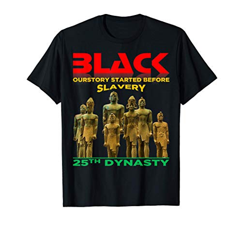 BLACK HISTORY DIDN'T START AT SLAVERY T-SHIRT NUBIAN KINGS Camiseta