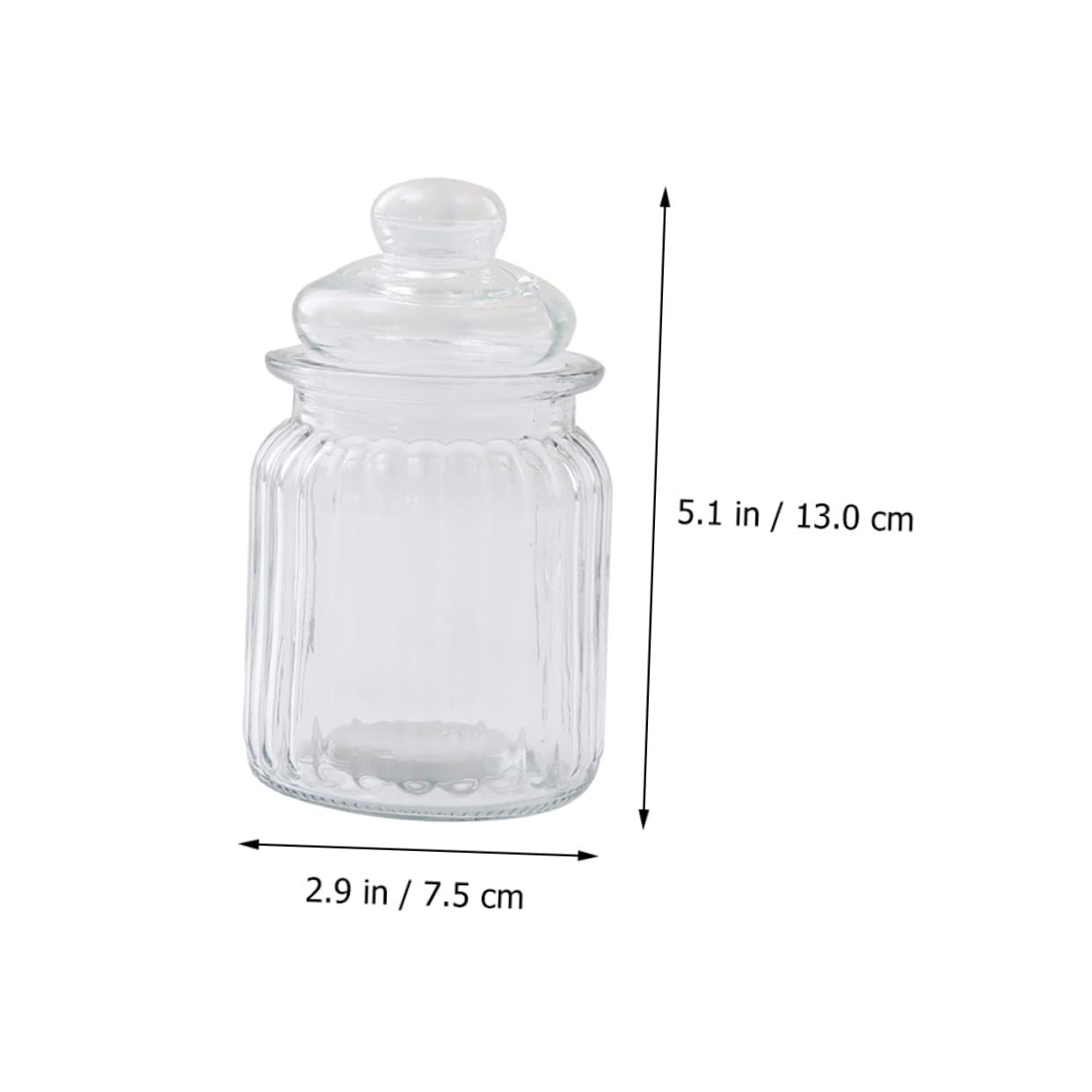 PRETYZOOM 4 Stück 230ml Glasaufbewahrungsbehälter aus Glas mit Deckel Dicke Ausführung und Feine Verarbeitung für Küche und Zuhause zur Lebensmittelaufbewahrung