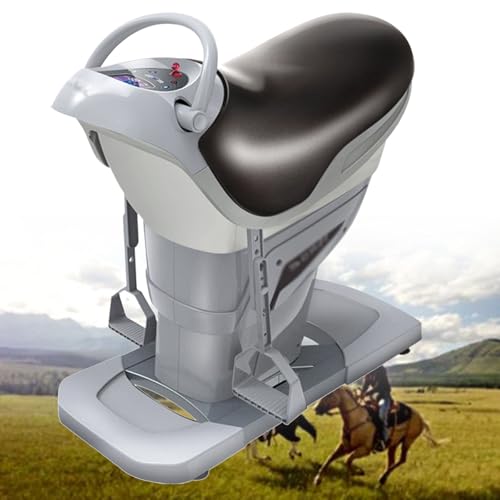 UWYTGF Electric Horse Riding Machine,Abdominal Exercise Machine,Horse Riding Exercise Machine,for Arm Waist Leg Weight Loss Trainer,Grey