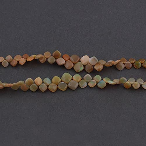 Perles opale Welo en coussin lisse de 5mm à 8mm pour enfilage et joaillerie LKBEADS SB388