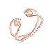 CiNily Pink Fire Opal Pink Topaz CZ Women Jewelry Gemstone Rose Gold Plated Ring Size 5-13
