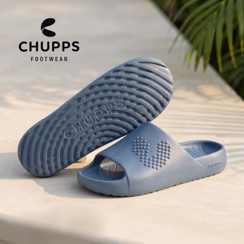 Image of CHUPPS Chupster Men's Orthopedic Slippers | Soft Cushioned Footbed | Lightweight Flip Flops | Anti-Skid Sole | Comfortable Daily Wear Chappals