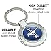 GRAPHICS & MORE Ford Mustang Logo Keychain Classy Round Chrome Plated Metal
