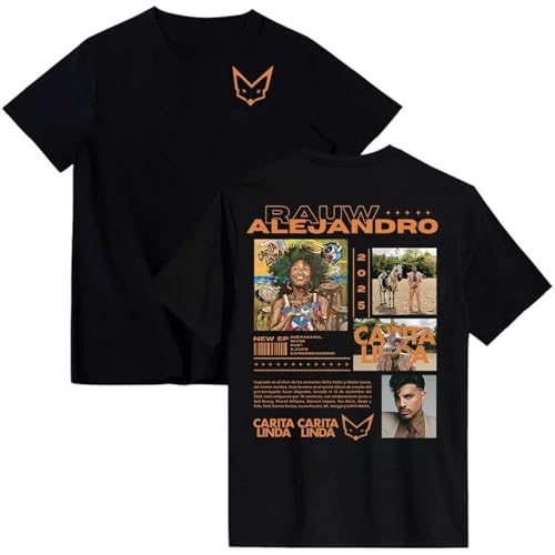 Rauw Alejandro Camiseta De Verano De Manga Corta con Cuello Redondo, Estilo Nuevo Y Moderno, Transpirable Y Cómoda. (1 XS)