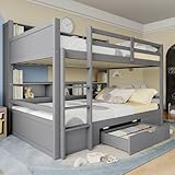 💐CONSTRUCTION ROBUSTE ET DURABLE : le pin massif et le MDF ont été sélectionnés pour créer la structure du lit, assurant une forte capacité de charge, jusqu'à 17 lattes renforcées pouvant supporter un poids de 150KG, pour assurer la stabilité et la durabilité dans le cadre d'une utilisation à long terme.