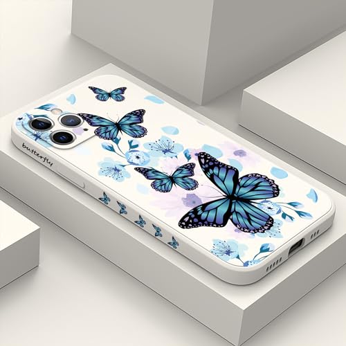 Coque iPhone 11 Pro silicone papillon aurore blanc LEECG fine