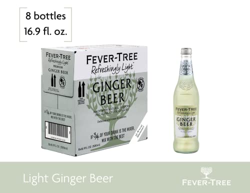 Fever-Tree Refreshingly Light Ginger Beer, No Artificial Sweeteners, Flavourings Or Preservatives, 16.9 Ounce 500 Ml (Pack Of 8) #TOP1