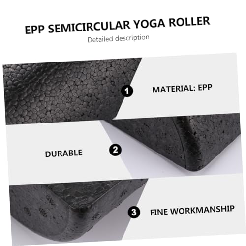 Alipis 2pcs Epp High Density Yoga Column Foam Rollers para masaje muscular y terapia física, cilindros para fitness de cuerpo completo y espalda miniatura 3