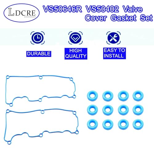 Image of VS50646R VS50402 Valve Cover Gasket Set ，Valve Gaskets Compatible with 2005 2006 2007 2008 2009 2010 Ford Mustang 4.0L V6 SOHC 12V,Replace AVC498S 151071201