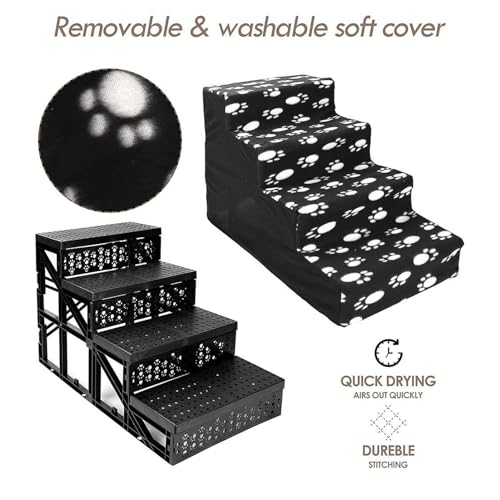 Escadas para animais de estimação para gatos,Passos para cama de cachorro em 4 passos - Escadas de f