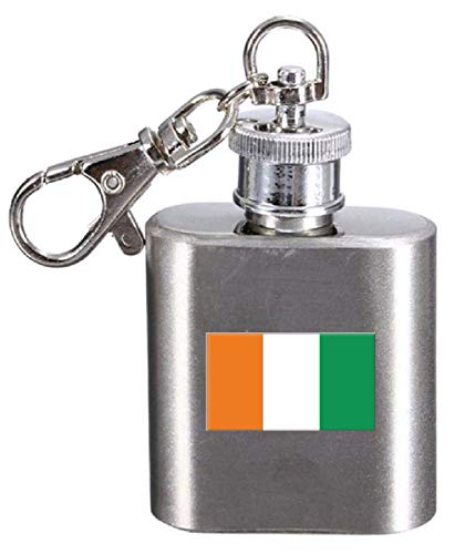 Flasque porte-clés drapeau côtier ivoire de poche pour vos sorties