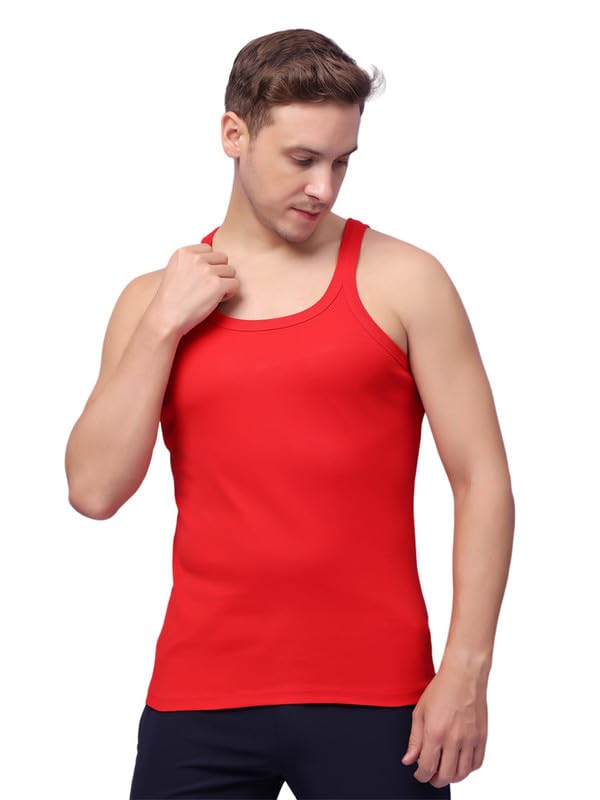 Friskers Men’s Black Cotton Gym Vest Friskers Men’s Black Cotton Gym Vest