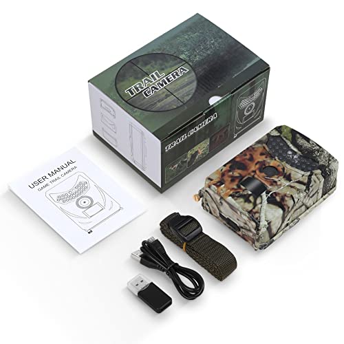 Wildtier-Kamera 20MP 1080P HD, Sanheshun Jagd-Kamera mit 26pcs IR-LEDs 940nm Bewegungsmelder Nachtsicht, wasserdicht für Wildtier-Überwachung Cover