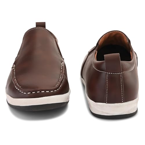 Image of Centrino Walking Loafers for Men | Shoes for Man Stylish | Casual Slip-On Lightweight Moccasins | Cushioned Insole | Breathable Comfortable | Hand-Stitched | Mens Loafer Shoes for Daily Office Outings (9495)