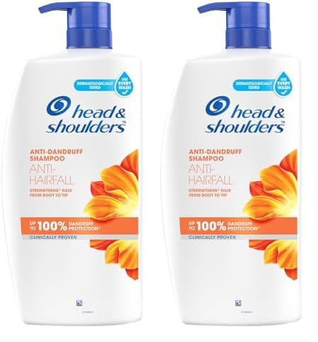 Head & Shoulders Anti- Hairfall Shampoo, 1 Litres (Pack of 2)