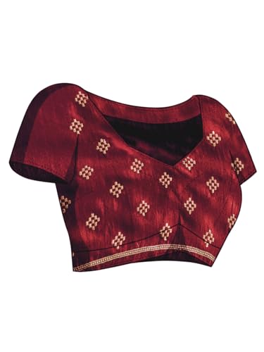 Image of Jaanvi fashion Women's Pasapalli Design Sambalpuri Silk Saree with Swarovski Work & Blouse Piece