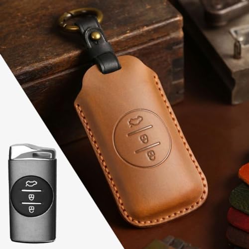 Étui en cuir véritable pour clé Chery Tiggo 8 Pro, la protection chic