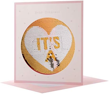 Hallmark Baby Girl Birth Congratulations Card - Cute Peapod Design