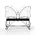 WZONICE98 Butterfly Cast Iron Garden Bench, Outdoor Patio Bench for 2 Persons, Metal Park Bench for Yard, Garden, Entryway, Weather Resistance, Easy Assembly & Mobility Black