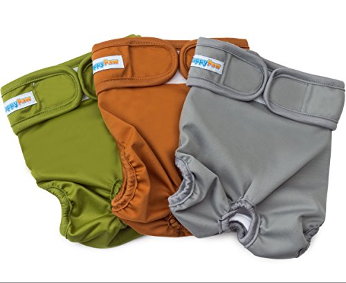 Reusable Washable Dog Diapers (3 Pack) - Durable Dog Wraps for both Male and Female Dogs - Premium Quality (X-Large)