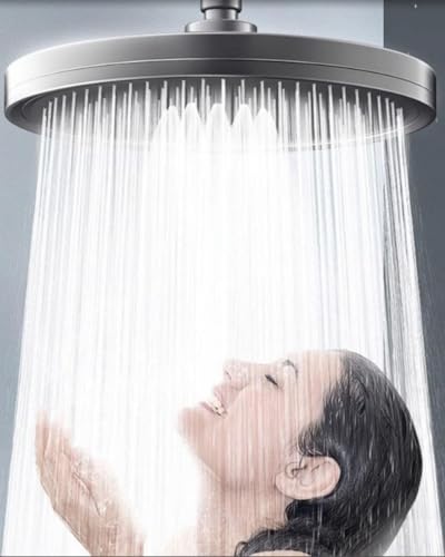 DAHAN 9'' Regaderas para Baño, 6 in 1 Multifuncional Cabeza de Ducha, Regadera de Lluvia de Alta Presión ABS Galvanoplastia, Rotacion de 360 Ángulo Ajustable Redondo Regaderas...