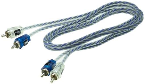 Scosche EFX Vector V12 2-Channel Twisted Pair RCA Interconnect Audio Cables - 2CH OFC Car Stereo Connector Cable - 12 Foot Male to Male