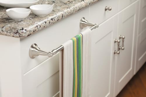 Image of Moen DN6818BN Sage 18-Inch Single Towel Bar, Brushed Nickel (Pack of 2)