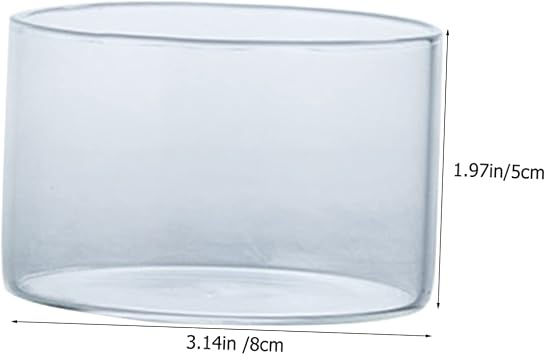 SOLUSTRE High Borosilicate Glass Dessert Cups 12 oz Multifunctional Pudding and Ice Cream Holders for Baking and Serving Elegant Glass Dessert Containers Set of 4