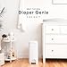 Diaper Genie Select Pail Registry Gift Set (White) | Made of Durable Stainless Steel Metal | Includes 2 Jumbo Refills | Holds 1620 Newborn Diapers