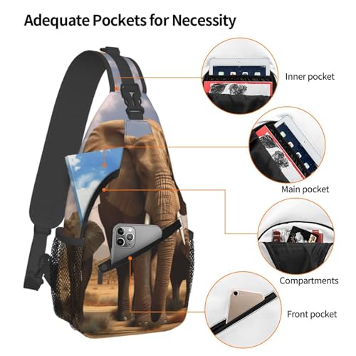 Bolso bandolera cruzado deportivo para hombres y mujeres miniatura 4