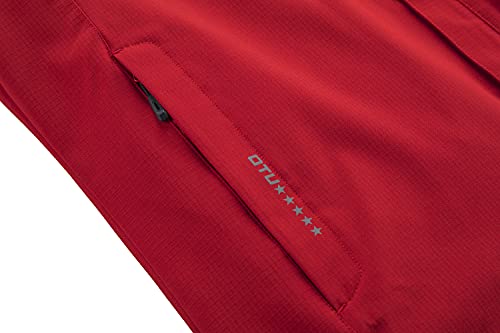 Image of OTU Men's Lightweight Waterproof Hooded Rain Jacket Outdoor Raincoat Shell Jacket for Hiking Travel